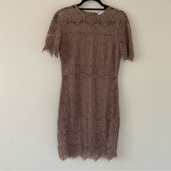 LEITH BEIGE LACE DRESS - Picture 1 of 13